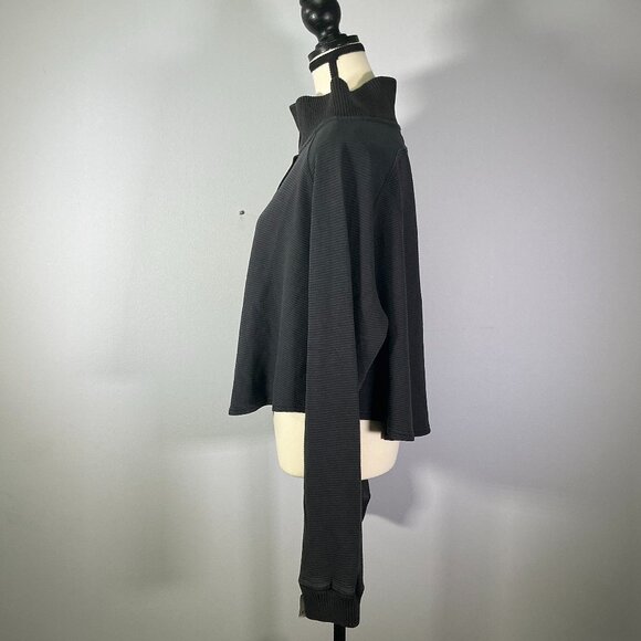 Free People Henley Style Women's Size L Oversized Long Sleeve Tee NWT - Picture 4 of 7